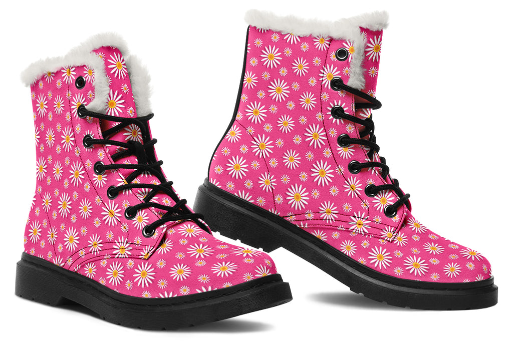 Daisies On Hot Pink