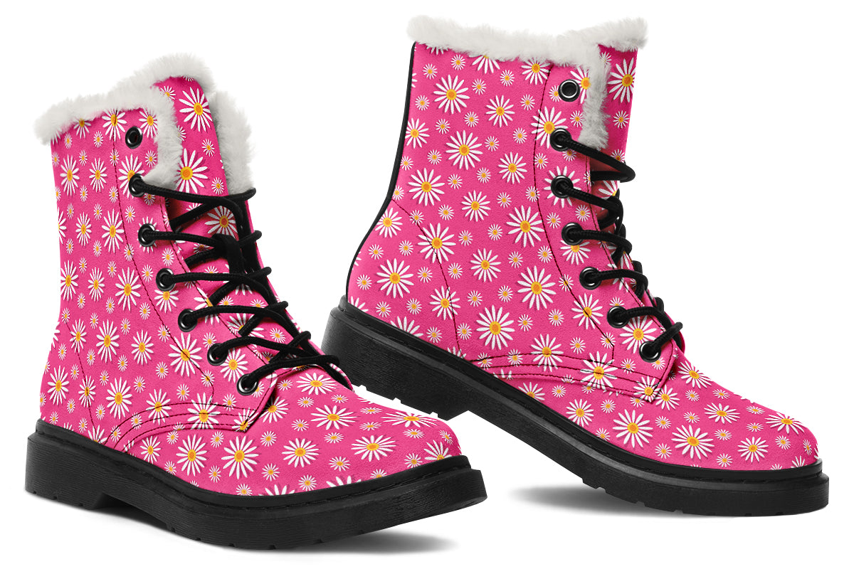 Daisies On Hot Pink