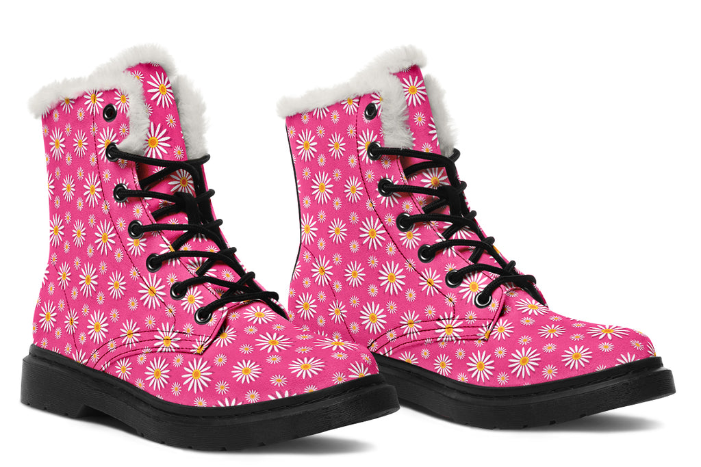 Daisies On Hot Pink
