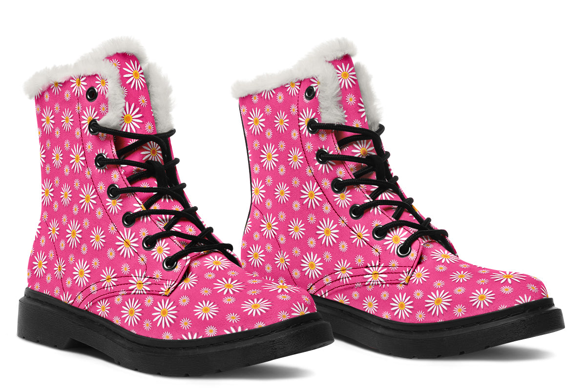 Daisies On Hot Pink