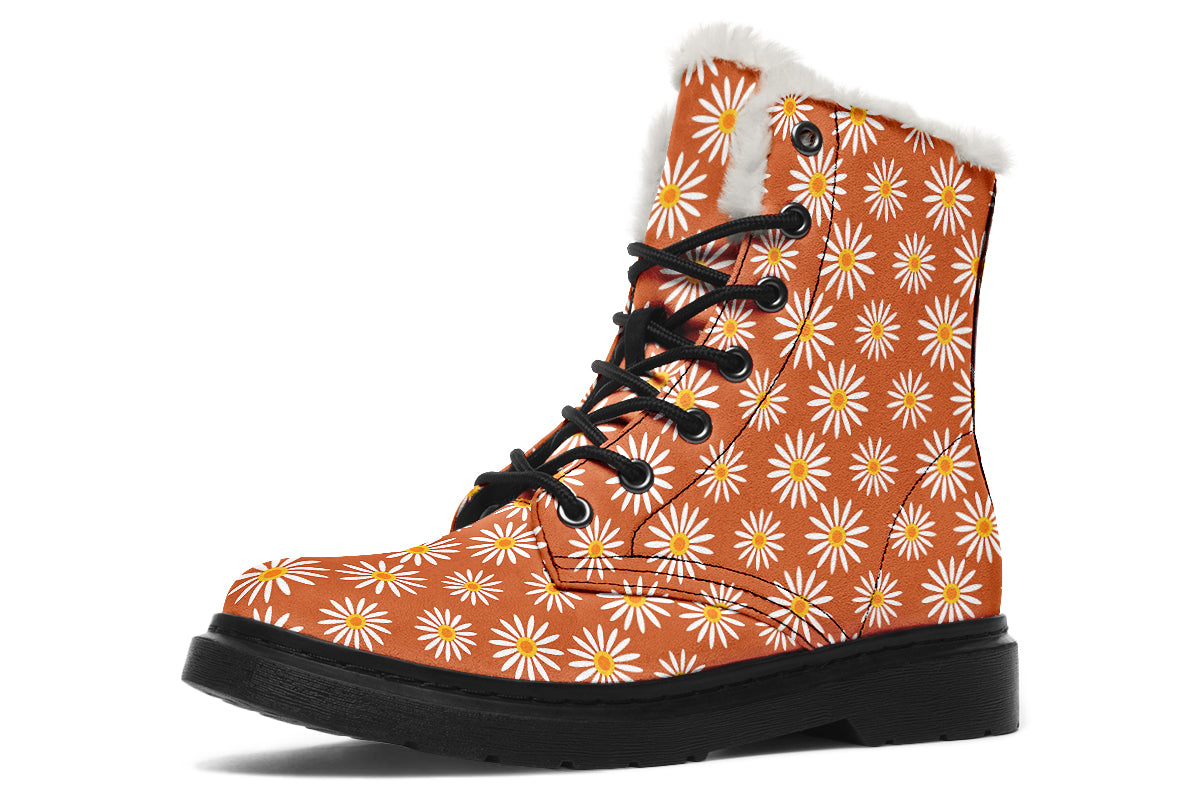 Daisies On Orange
