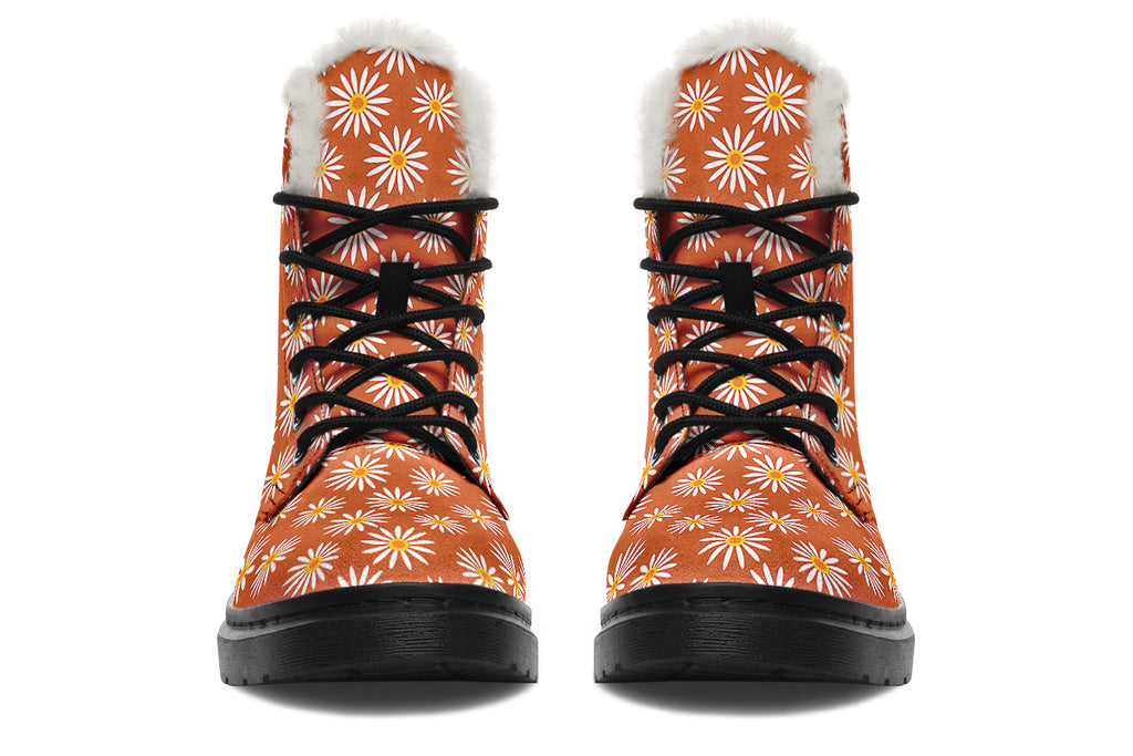 Daisies On Orange