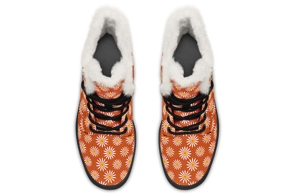 Daisies On Orange