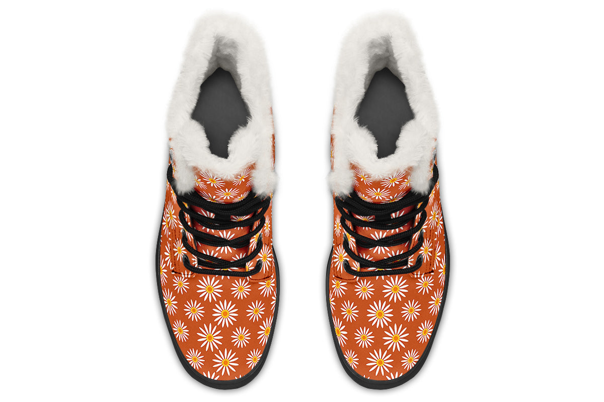 Daisies On Orange