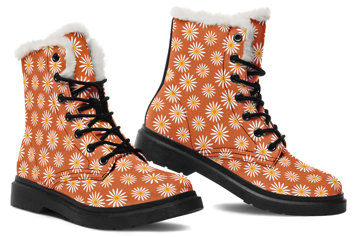 Daisies On Orange