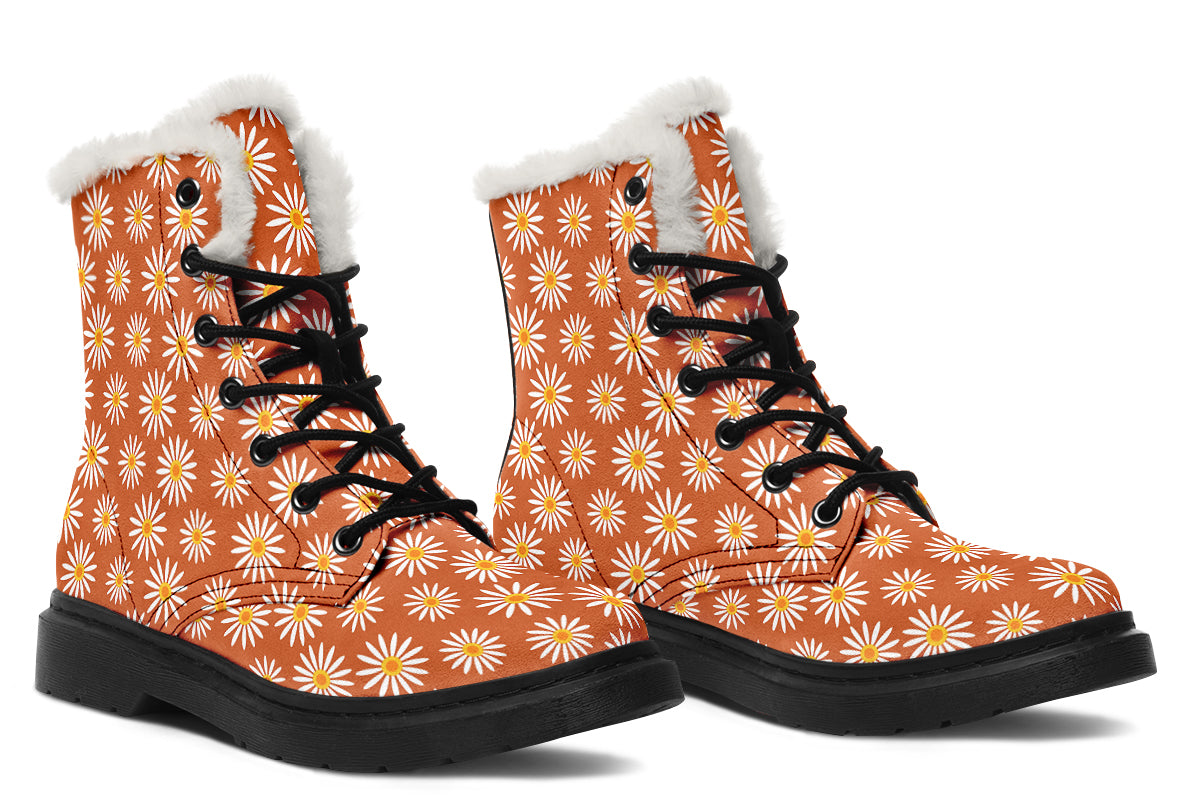 Daisies On Orange