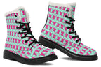 Hot Pink Bows On Mint