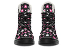 Pink And Black Flowers