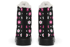 Pink And Black Flowers