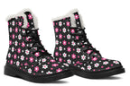 Pink And Black Flowers