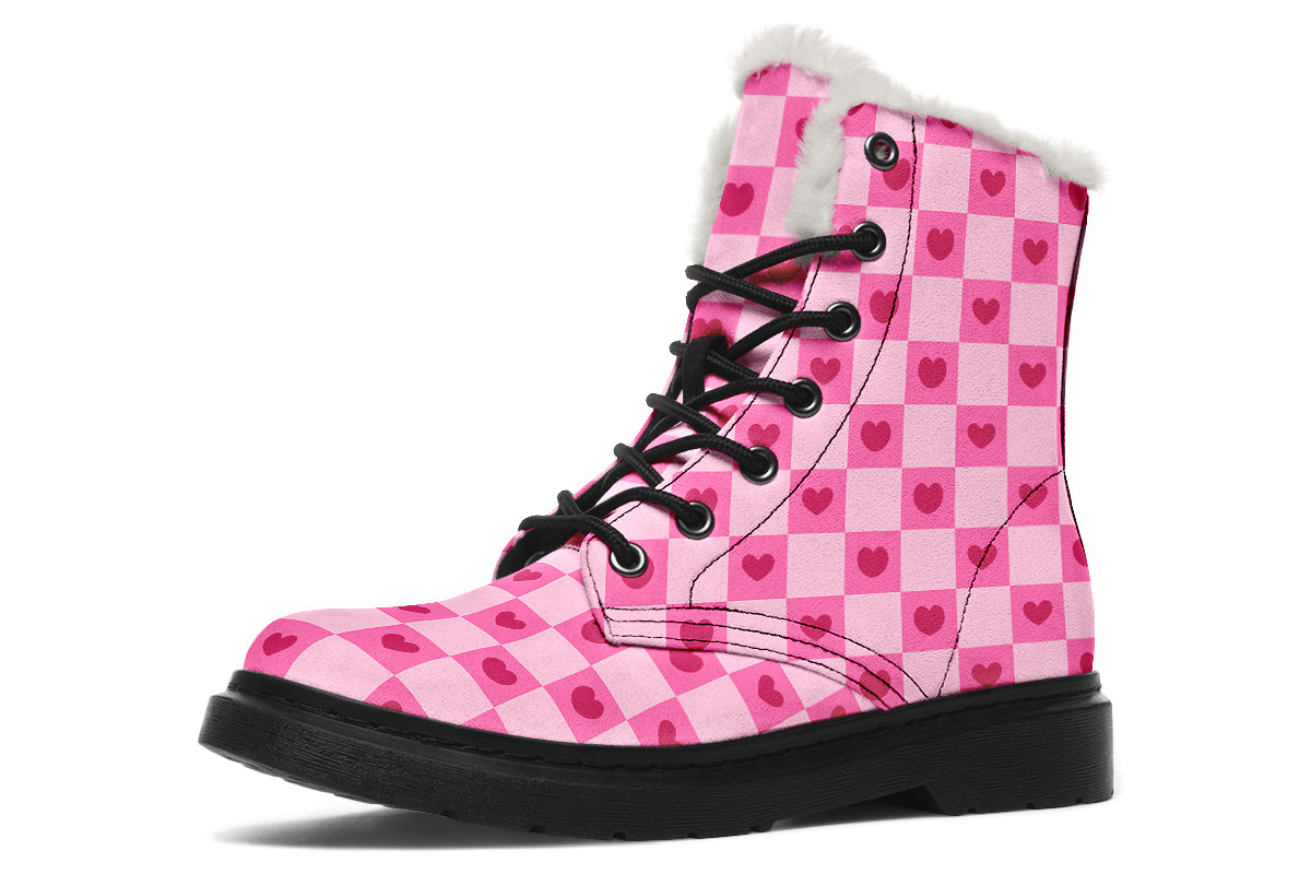 Pink Heart Check