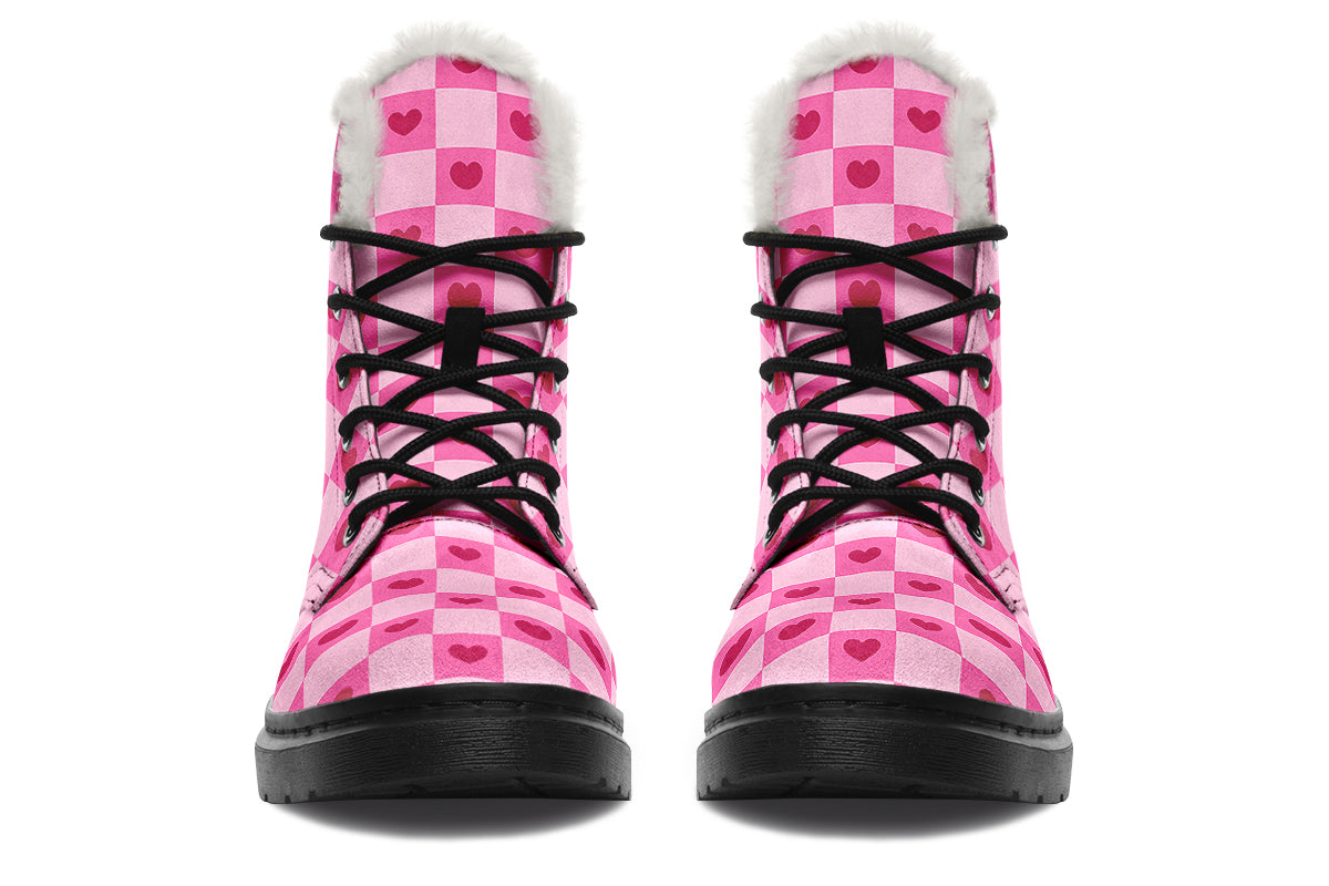 Pink Heart Check