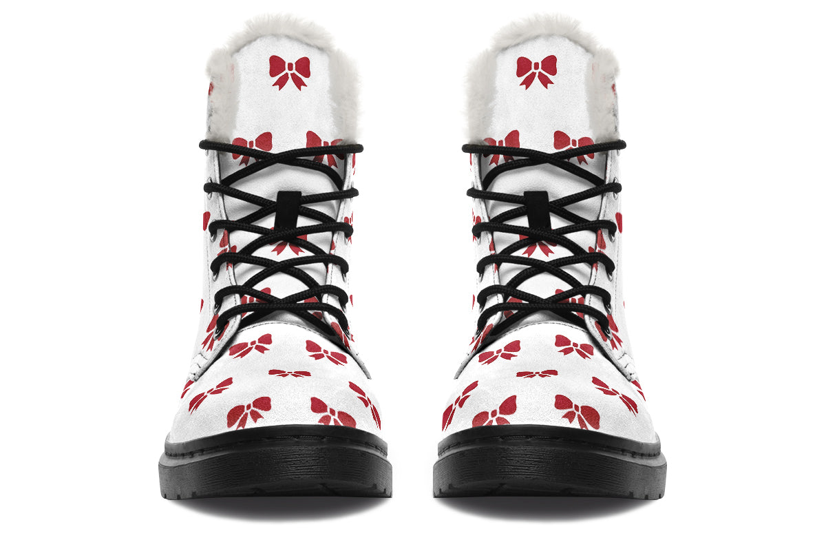 Ribbon Red on White