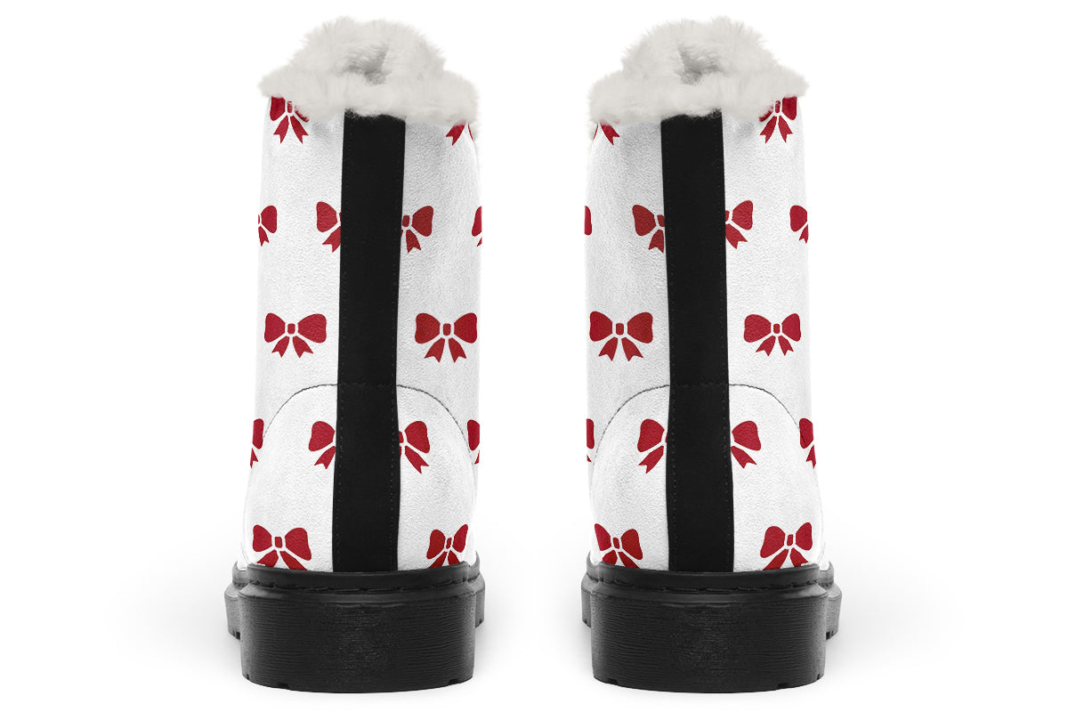Ribbon Red on White