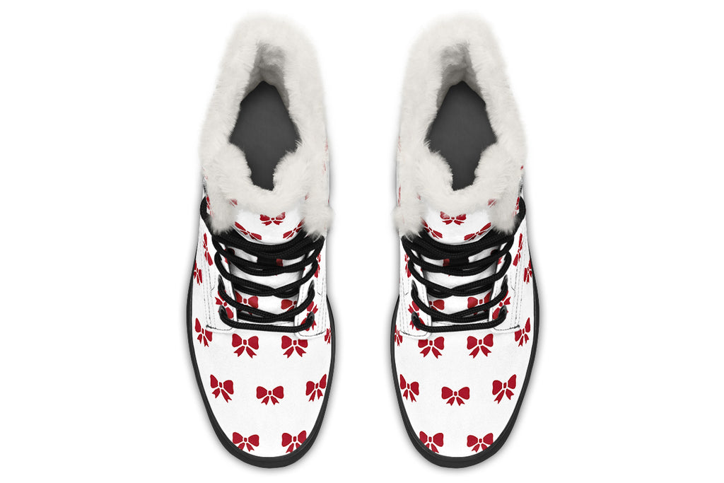 Ribbon Red on White