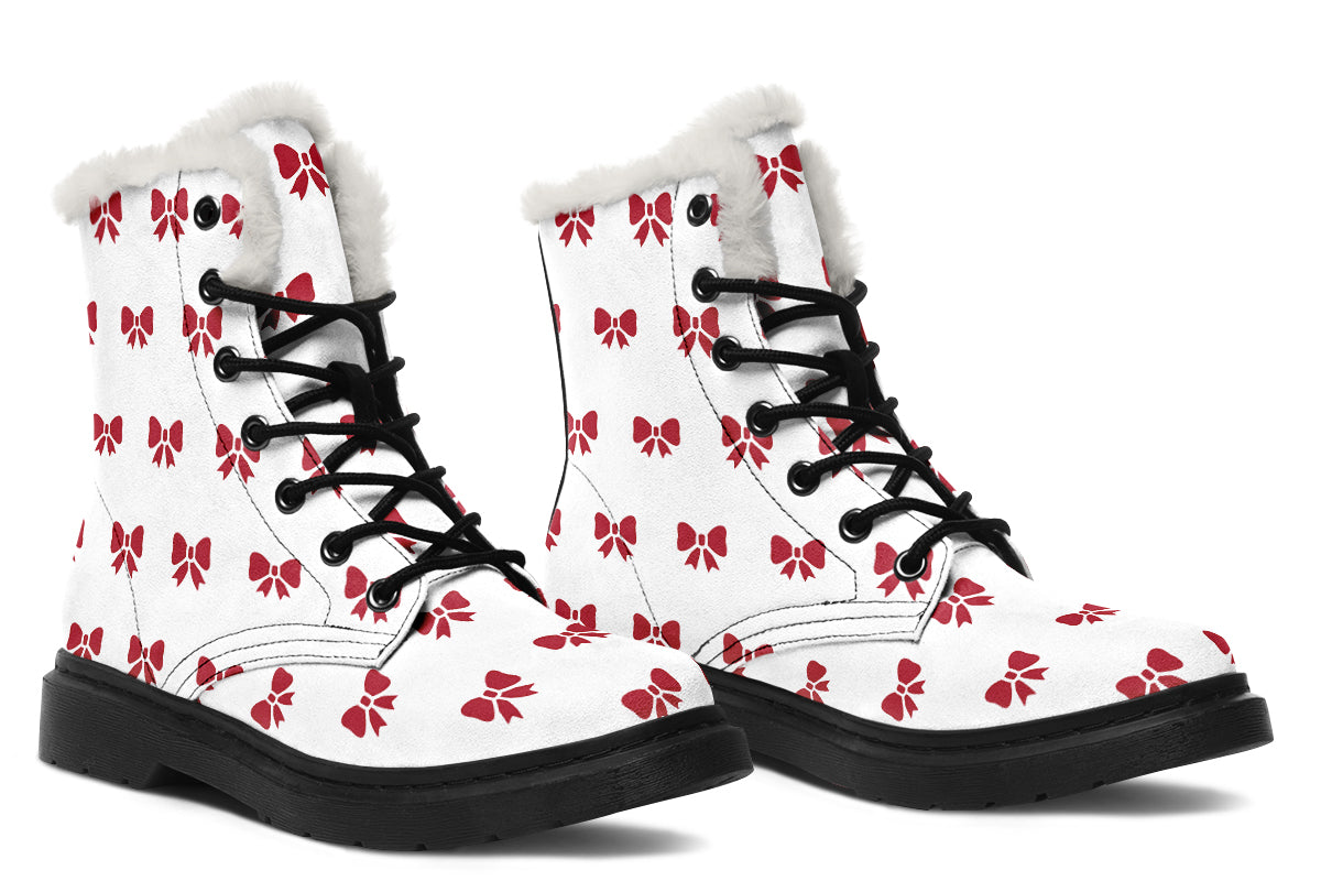 Ribbon Red on White