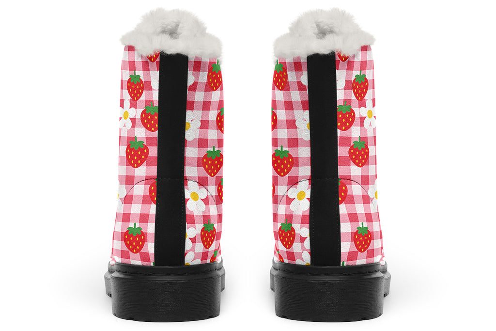 Strawberry Gingham Comfy Boots Test