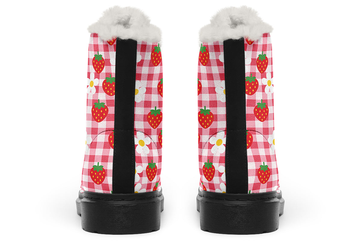 Strawberry Gingham Comfy Boots Test