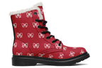 White Bows On Red