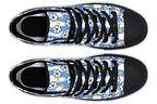Blue Daisy Stripe
