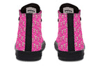 Cream Bows on Hot Pink