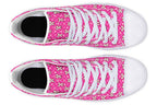 Cream Bows on Hot Pink