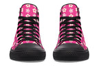 Cream Flowers on Hot Pink