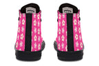 Cream Flowers on Hot Pink