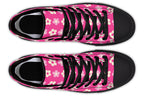 Cream Flowers on Hot Pink