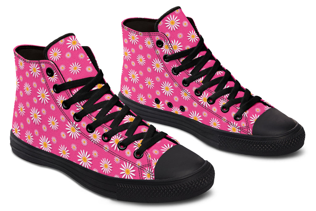 Daisies on Hot Pink
