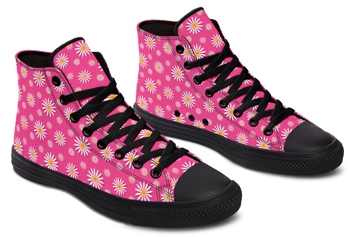Daisies on Hot Pink