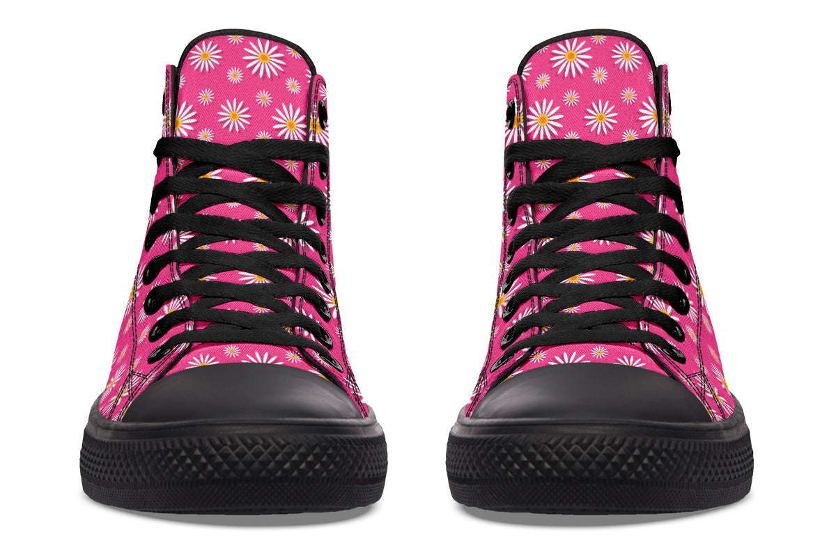 Daisies on Hot Pink