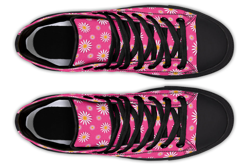 Daisies on Hot Pink