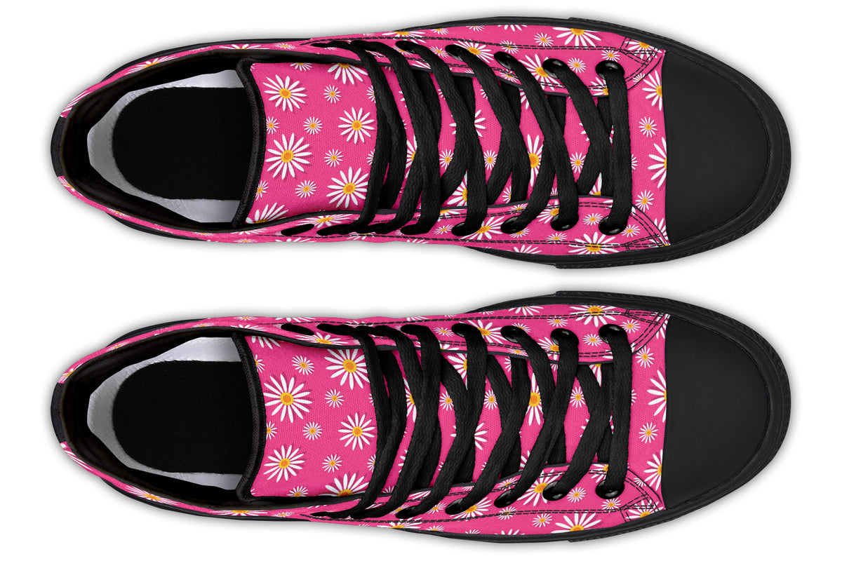 Daisies on Hot Pink