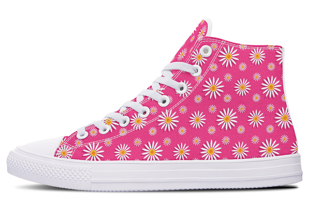 Daisies on Hot Pink