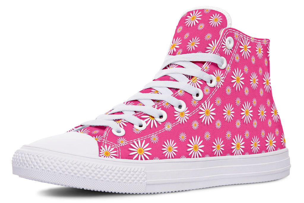 Daisies on Hot Pink