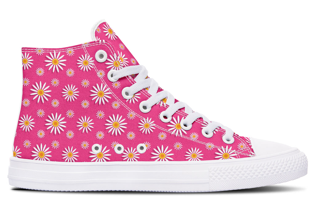 Daisies on Hot Pink