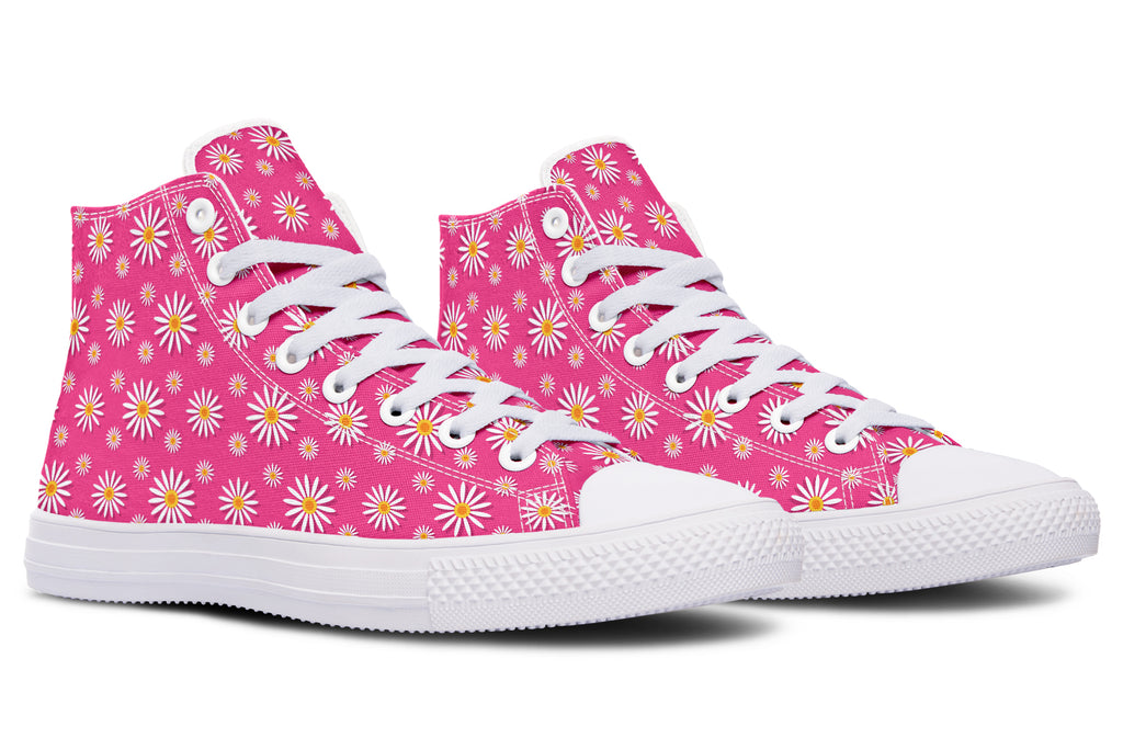 Daisies on Hot Pink