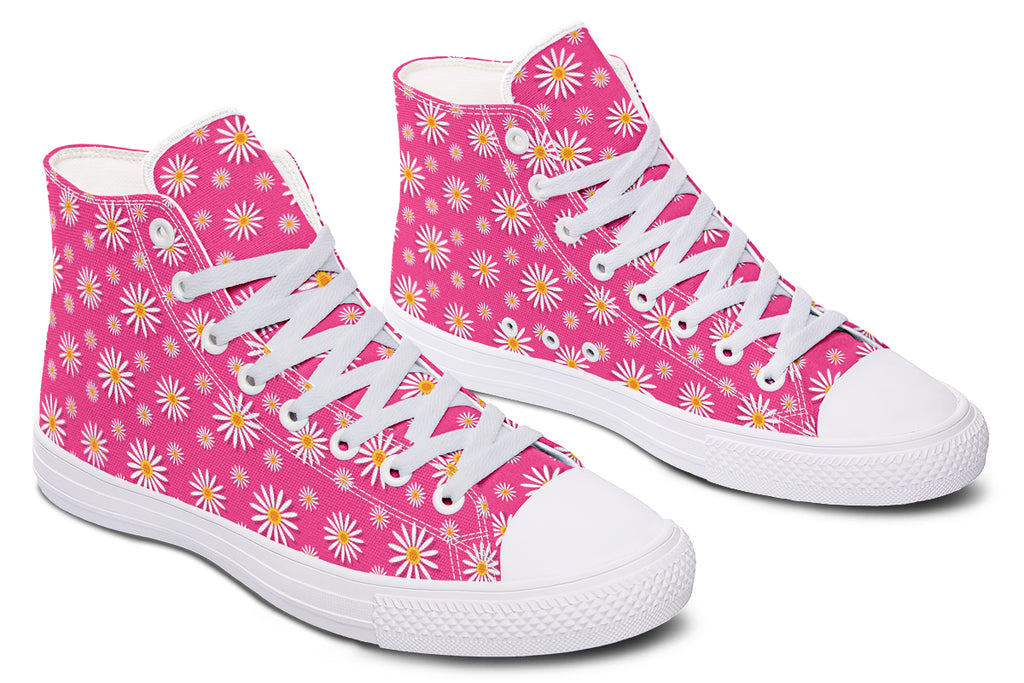 Daisies on Hot Pink