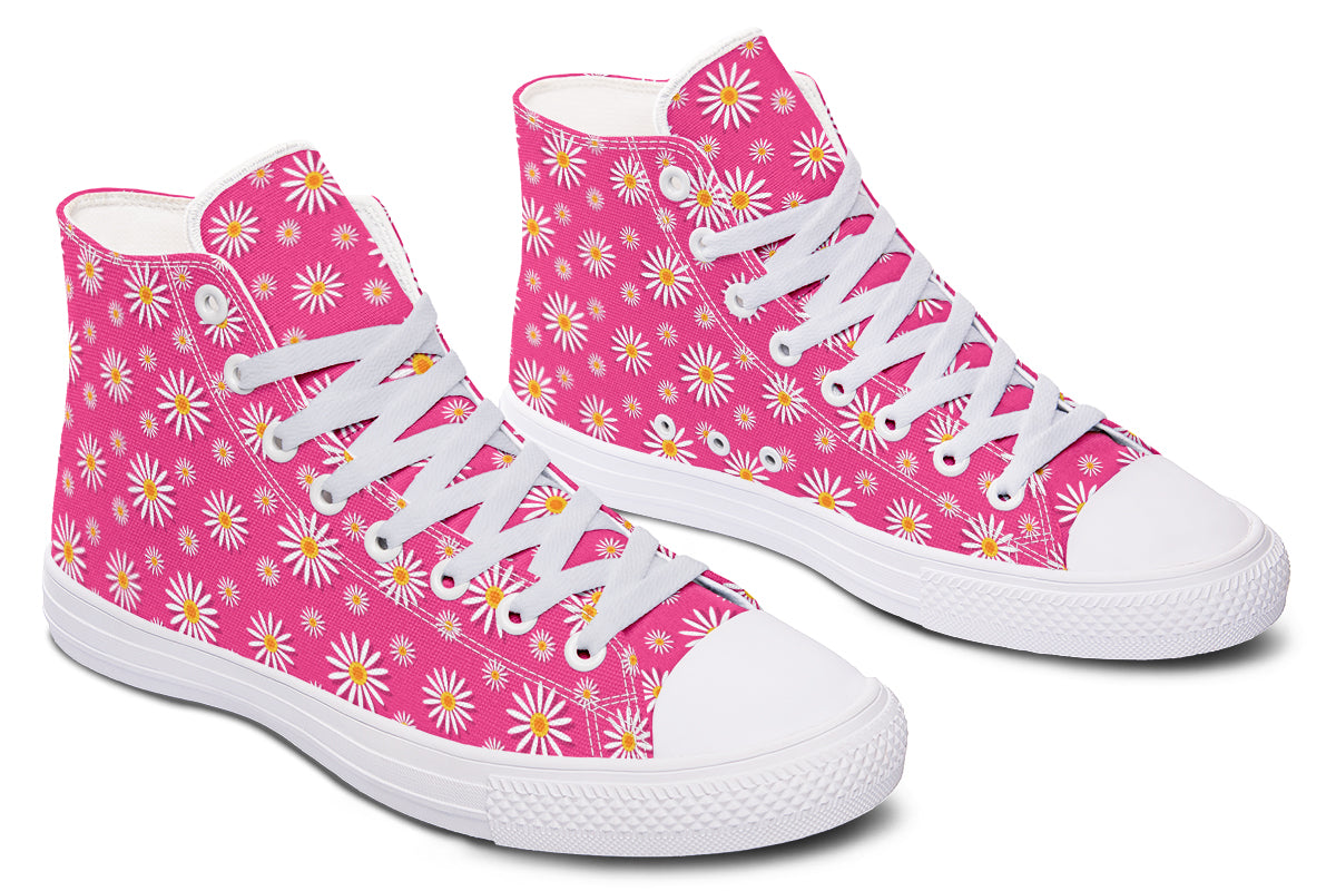 Daisies on Hot Pink