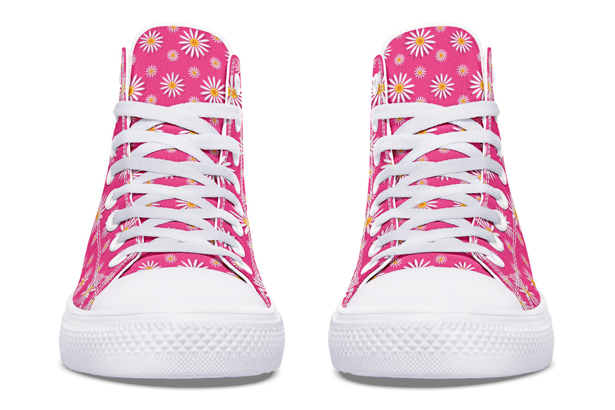 Daisies on Hot Pink