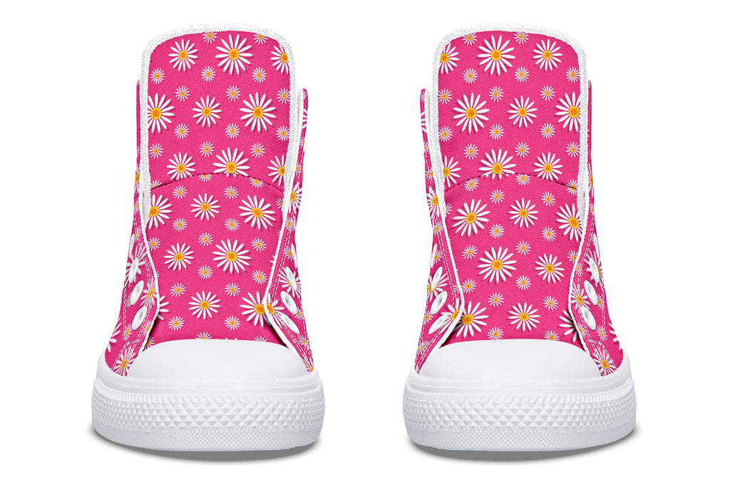 Daisies on Hot Pink