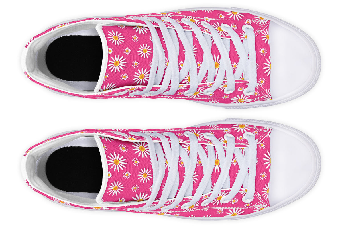 Daisies on Hot Pink