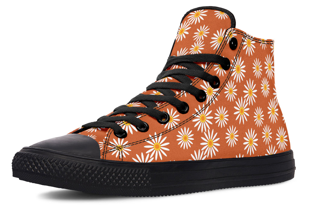 Daisies on Orange
