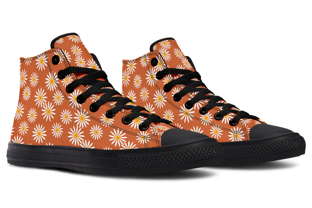 Daisies on Orange