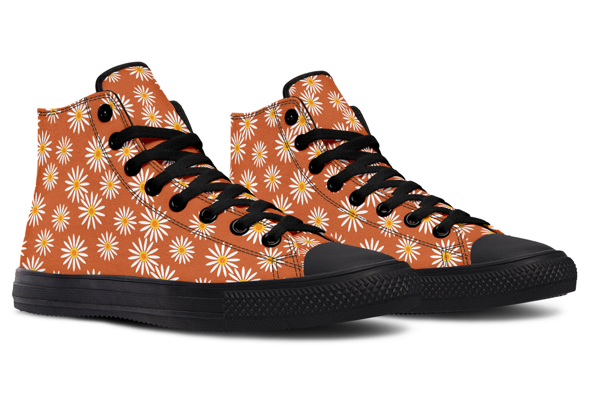 Daisies on Orange