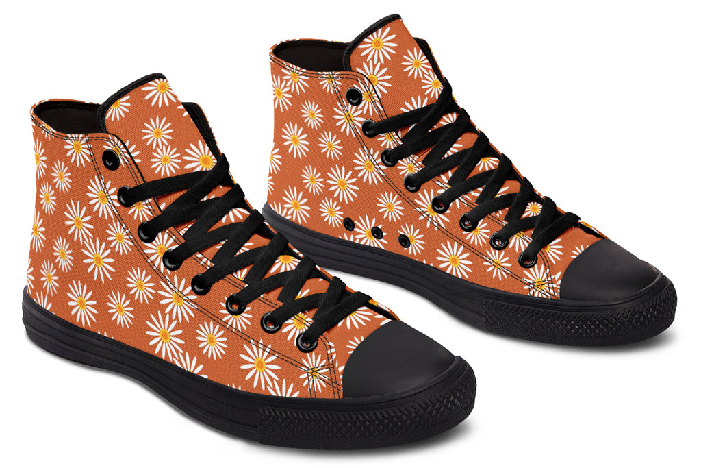 Daisies on Orange