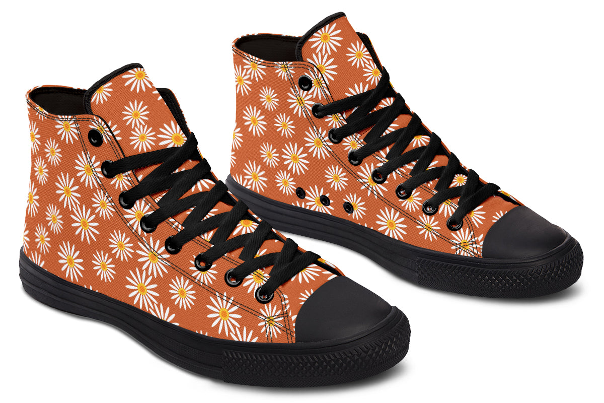 Daisies on Orange
