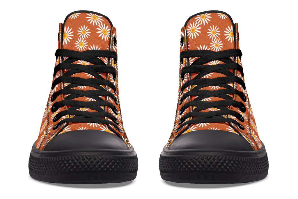 Daisies on Orange
