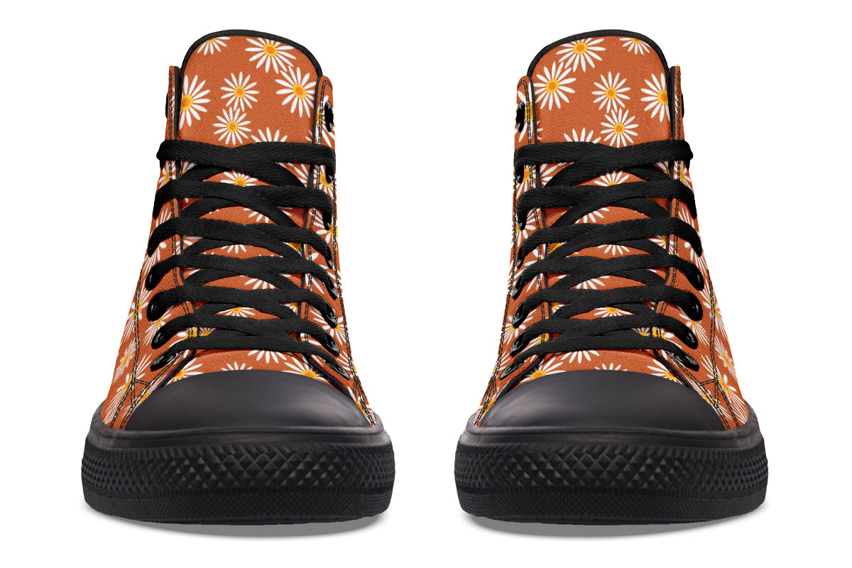 Daisies on Orange